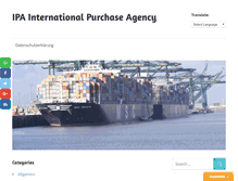 Tablet Screenshot of ipa-international-purchase-agency.com